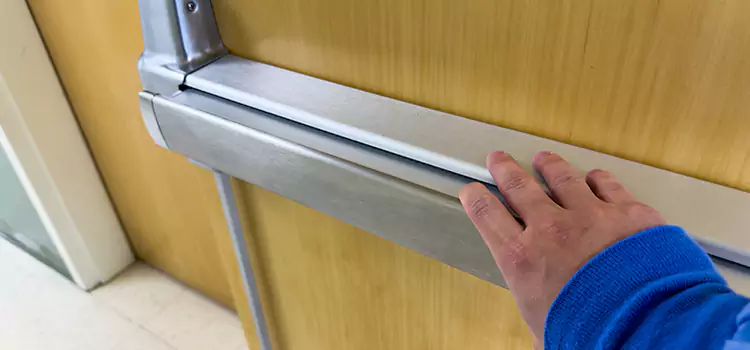 Installing a Push Bar on a Door Hoover
